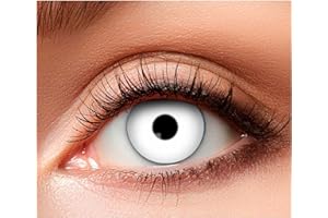 Boland - Lentilles de contact colorées sans correction, 2 lentilles hebdomadaires, Carnaval, Fête à thème, Halloween