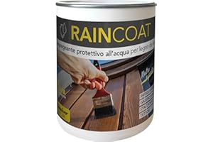 Chimiver RAINCOAT (1 Litro - LIGHT/NEUTRO) - Impregnante per legno da esterno. Rinnova, nutre e protegge: ideale per infissi, serramenti, gazebo, mobilio, staccionate e tettoie