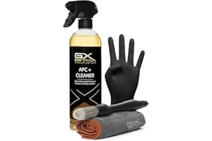 GxDetail APC Limpiador Multiusos para Coche 500 ml. – Limpieza Profunda en Interiores y Exteriores – Elimina Grasa, Suciedad y Manchas – Seguro para Tapicerías, Plásticos y Motores.
