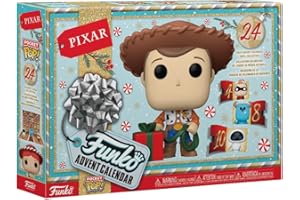 Funko Advent Calendar: Pixar 2024 - Pixar Collection - Calendrier de L'avent - 24 Jours de Surprise - Mini-figurine en Vinyle à Collectionners - Boîte Mystère - Idée de Cadeau