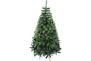 SOLAGUA NAVIDAD Solagua Árbol de Navidad Artificial Extra Relleno Abeto de Doble Hojas Combinadas 150-240cm Arboles C/Soporte Metálico (Verde, 180cm 690Tips)
