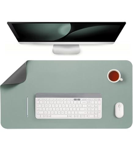 Vyaaa - Sous-main de bureau en cuir synthétique, 160 x 60 cm, grand sous-main pour bureau