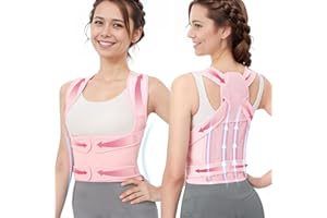 YISAILU Gerader Rücken Geradehalter, Haltungskorrektur Rücken Damen und Herren, Ruckenstrecker, Verstellbare Rückentrainer, Rückenstützgürtel für Linderung Rückenschmerzen und Kyphose -M ( Taillen 34”-41”)