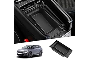 SHAOHAO Compatibile con Renault Austral/Espace Vl/Rafale 2022 2023 2024 2025 console centrale bracciolo portaoggetti accessori bracciolo centrale organizer vassoio Accessori Austral (Nero)