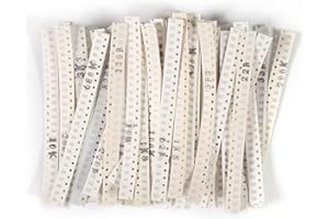 AEDIKO 1500pcs 0805 SMD Resistor Kit 0805 Chip Resistor Assortment Kit 1% 1/8W 0.125W 60 Values 0 ohm-10M ohm Resistors