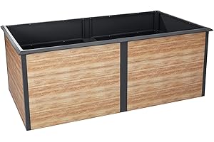 Zelsius Parterre surélevé pour Jardin ou Balcon Anthracite RAL 7016 | 200 x 100 x 77 cm | Potager, lit de Fleurs, lit de Plantes, bac à Plantes, bac à Fleurs, Plate-Bande