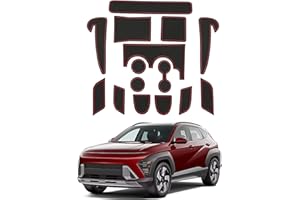 CDEFG Compatible con Hyundai Kona SX2 EV Eléctrico 2024 2025, Alfombrillas de Goma para Consola Central, Alfombrillas Antideslizantes Kona EV Antideslizante de Goma para Coche Kona 2024 EV Accesorios
