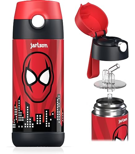 Gourde Enfant 600 Ml Forme TV Dessin Animé – Anti-fuite, Sangle Réglable, Sans BPA, Bleue - 5