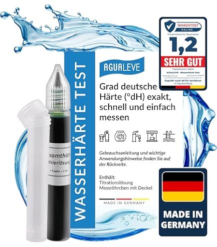 Well2wellness Pool Tester Per Cloro E PH Con 20 Compresse - Made In Germany, Lettura Istantanea, Mini Tester Piscina