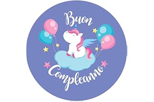 DECOFLOR Italian Pie - Cialda unicorno diametro 22 Cm.