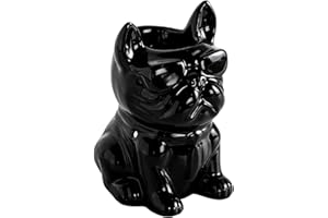 ZEN ARÔME Zen'Arôme - Quemador de Perfume Céramy Boubou, atmósfera perfumada, Objeto Artesanal de Moda, Quemador perfumado derretido, decoración de Bulldog, Figura de Perro, 45 ml, Altura 15,5 cm