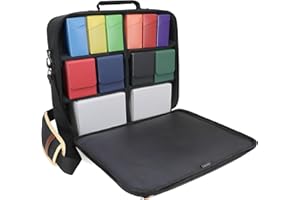 ENHANCE Designer Edition TCG Bag - Borsa a tracolla MTG con divisori personalizzabili e tasca per accessori per scatole, dadi - porta carte compatibile con Magic the Gathering, Lorcana