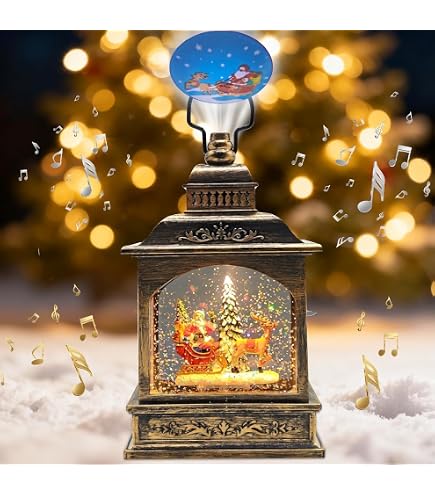 Palla Di Neve Musicale Roman MUS Con Treno Rotante – 14 Cm – Glitterdome – We Wish You A Merry Christmas - 3