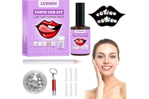 IJHYGD Kit Brillantini Per Denti Brillantino Dente Tooth Gems Kit Brillantini Denti Brillantini Per Denti Brillantini Denti Brillantini Denti Tooth Gems Con 2 Coppie Di Gemme a Dente Tondo a Stella