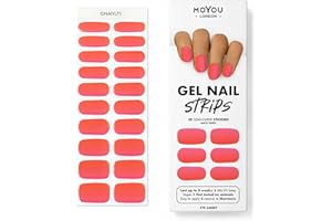 MOYOU LONDON Autocollants auto-adhésifs pour ongles en Gel Semi-durci, lampe UV/LED requise, 20 enveloppes de vernis à ongles en Gel, autocollants pour Nail Art - Eye Candy