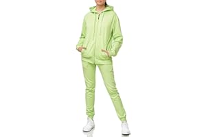 Violento Jogginganzug | Damen | Frauen | Trainingsanzug | Tracksuit | Uni Colour | Sportanzug | Fitness 586 Basics Baumwolle | Homewear Präsentationsanzug