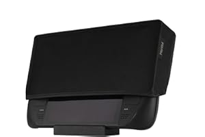 PlayVital Funda Antipolvo para Steam Deck y OLED - Cubierta Protectora con Forro Suave, Resistente a Arañazos y Polvo, Accesorios para Proteger Consola, Protección Completa y Durable (Negro)