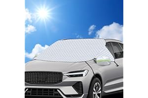 WONSAR Parasol Coche Delantero, Parasol de Coche, Parasol Delantero Coche, Parabrisas Protector Anti-UV Antihielo Antinieve, Adapta a la mayoría de los Coches y Suvs,150 x 80cm