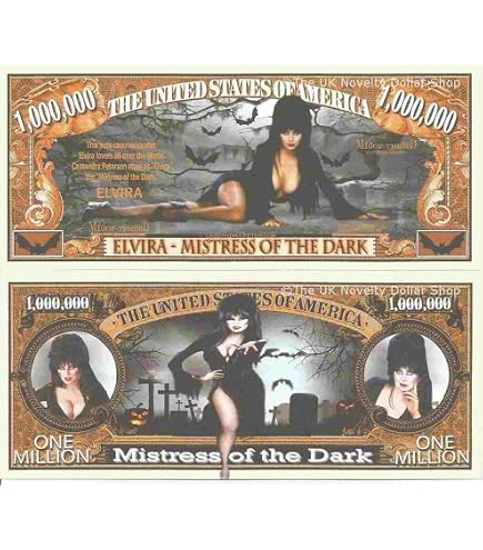 Set Of 10 Million Dollar Bill Novelty Notes – UFO Design, Same Size As Real Currency, Fun Collectible