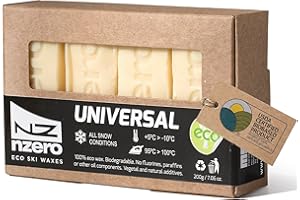 N-ZERO NZERO – Organic Natural Wax | For Skis and Snowboards | Pack Eco 4x 50g