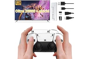 HIGOYXP Retro game stick, retro console console di gioco sistema di uscita HDMI wireless, 20000 + videogiochi portatili incorporati, 23 console emulatore console di gioco, console retro con 2 controller wirel