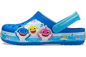 Crocs FL Baby Shark Band Clog T, Zoccoli Unisex - Bambini e Ragazzi
