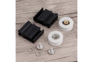 TBEST Roulette Porte Coulissante Serre,Serre Halls,Guide De Bas Porte Pour Serre De Jardin,Greenhouse Accessories,Rouleau De Porte De Serre,Roues De Serre Mm,Roues De Porte De Serre,Kit De Roue De Porte Cou