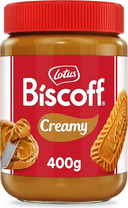 Lotus Biscoff | Süßer Brotaufstrich | Cremig | Karamellisierter Keksgeschmack | Vegan | Nussfrei | Kein Zusatz von Aromen oder Farbstoffen | PET Glas | 400g