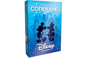USAopoly The OP Codenames Disney Familiy Edition - Jeux de société - Un Jeu de Placement de Travailleurs avec de Belles Illustrations - A partir de 8 Ans - 2 à 8 Joueurs - en Anglais