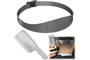 ANGYAOZ Haarschneidekamm und Haarschneide Schablone,Gebogenes Silikon Haarschnittband,Einfach und Schnell,Friseurkämme,Haarschnitt Schablone,Haarschneide Hilfe,Ideal für Selbsthaarschnitte,Männerfrisuren
