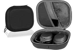 Linkidea Etui na słuchawki kompatybilne z Sony WH-1000XM4, WH-1000XM3, WH1000XM2, WH-XB900N, MDR-1000X, ochronna torba podróżna z kablem, przechowywanie ładowarki (czarna)
