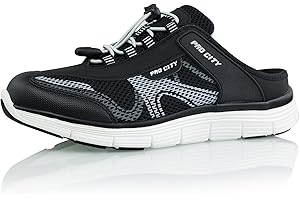 Procity Damen Herren Clogs atmungsaktive und Pflegeleichte Pantoffeln leichte Hausschuhe