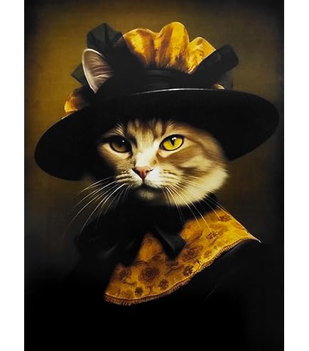 KUSTOM ART Poster Decorativo da Parete Serie Animali Gatti in Vasca