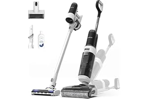 Tineco Floor One Switch S6 Stretch en Mojado y Seco, Multifunción, Diseño Plano de 180°,Diseño Antienredos,Autolimpieza, 65 Min de Duración, Limpieza de Doble Borde, Limpieza de Toda la Casa