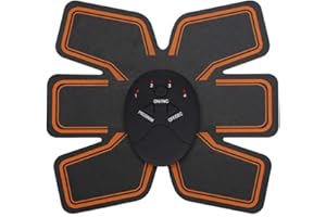 SORAND Abs Muscle Stimulator, EMS Smart Fitness Body Muscle Training Stimulator Household Automatic Abdominal Muscle Patch Instrument with Multiple Modes and Micro-current Technology