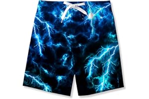 Fanient Boys 3D Printed Funny Swim Trunks Quick Dry Beachwear Sports Running Swim Board Shorts