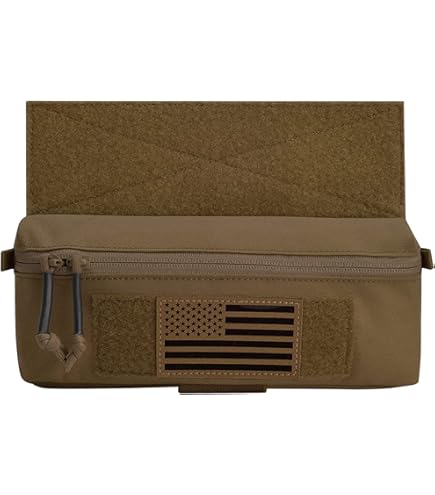 Borsa Tattica Con Zip - Organizer EDC Per Attrezzi, Snack, Accessori - Gancio Per Zaino, Giubbotto - Foto 6