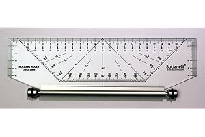 BOCIANELLI 25cm 250mm Professional Metric Parallel Rolling Ruler - Technical Drawing Drafting Art Craft School Office