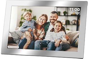 Krüger&Matz Cyfrowa Ramka na Zdjęcia FRAMEO 1280 x 800 px 10,1" Wi-Fi MicroSD Odtwarzanie Klipów Wideo Timer Pogoda Lustrzana Ramka KM1101