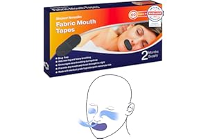 Sleepeze Remedies Anti Snore Mouth tape for Sleeping x 60, Patch Bouche Sommeil Noir, Anti-ronflement Scotch Bouche, Mouth Taping pour les Femmes et Hommes, Bande Buccale pour Dormir