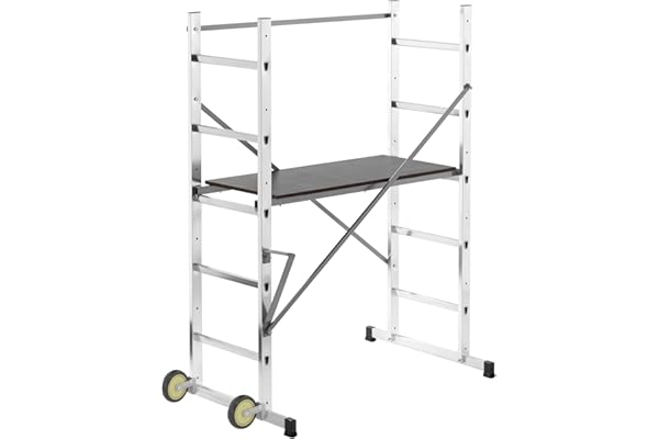 Echafaudage roulant pour escalier 0,9m/2,9m en aluminium Hailo HobbyStep H3