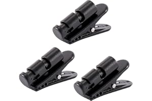 LURORA2021 Clips De Alambre Para Auriculares Clip De Montaje Giratorio De 360 Grados Para Auriculares Soporte Para Auriculares Soporte Para Clip Montar El Clip Ropa Para Fijar El Cable Los Auriculares 3 Piezas