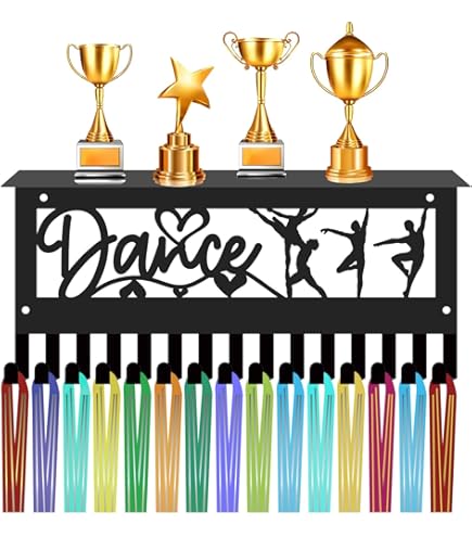 CREATCABIN Étagère Pour Trophées Natation Support Récompenses Sportives 3 Rangée Peut Contenir 60 Médailles Ou Plus Support Mural Rectangulaire Fer Cadre Métal Noir Présentoir Pour Athlètes 40x20x10cm