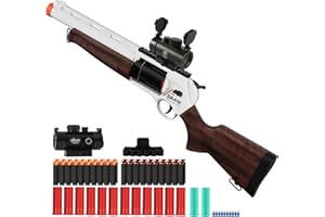 RuiDaXiang Pistolet Jouet,Pistolet de tir, Blasters en Mousse EVA et Roue de rechargement pour Enfants et Adultes de Plus de 8 Ans, Jouet pour l'intérieur et l'extérieur (Bleu)