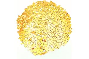 BTMIEY Piastrelle per mosaico di cristallo irregolari, 500 g, piccole piastrelle a mosaico fai da te, hobby, artigianato di cristallo fatte a mano per bambini, per artigianato, cornici fai da te,