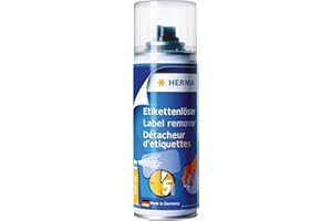 ‎HERMA HERMA 1266 Klebstoffentferner Etikettenentferner Spray 200 ml, Kleberlöser Etikettenlöser entfernt Klebereste, Klebstoff, Aufkleber, Sticker & Etiketten
