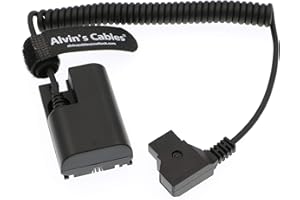 Alvin's Cables Lanparte LP E6 Dummy Akku für D-Tap Spiral Kabel für Canon 5D Mark II 7D 60D