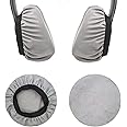 Headphone Earpad Covers, 2PCS Reusable Headphone Sweat Covers Washable and Stretchable Fits 3.54"-4.13" Headsets (9-10.5cm) Compatible with B Bose JBL Skullcandy SONY Headphones Y9FCZ (Grey)