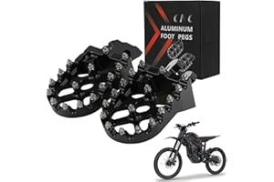 RUNFARR Motorrad Fußrasten,Breite Fußrasten CNC-Aluminium für Talaria Sting X3/MX3/MX4/MX5-Schwarz