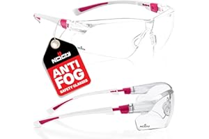 NoCry Safety Glasses - White Frames (White & Pink)